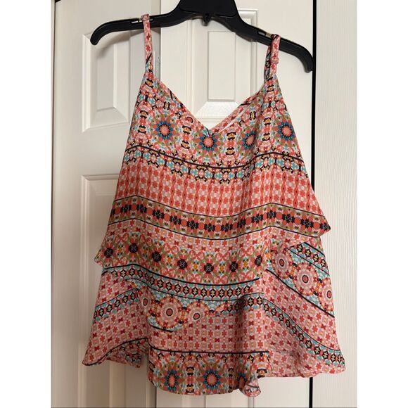 Torrid Chiffon Top with Criss Cross Detail in the Back - Picture 1 of 6